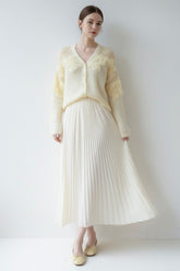 In The Cloud Wool And Mohair Cardigan - Yellow